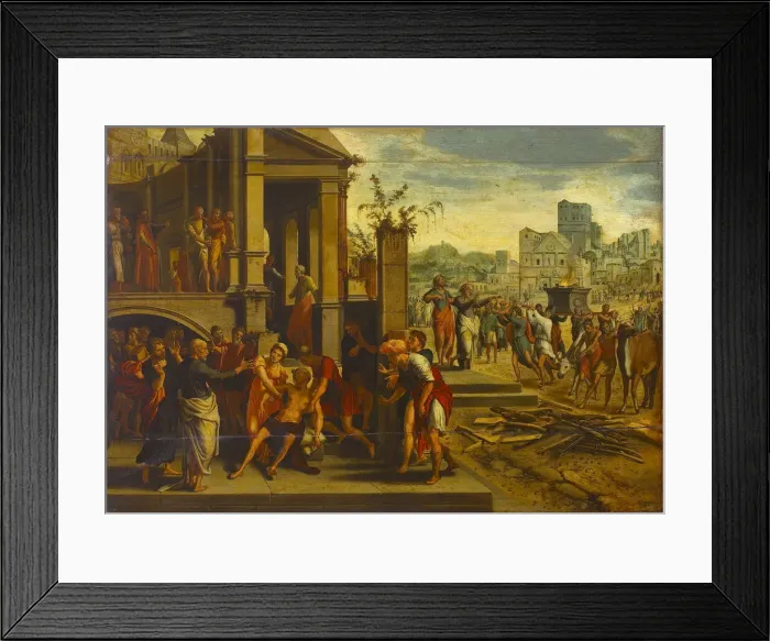 Framed Print : Saints Paul and Barnabas at Lystra, First Half of 16th cen Framed Print : Saints Paul and Barnabas at Lystra, First Half of 16th cen
