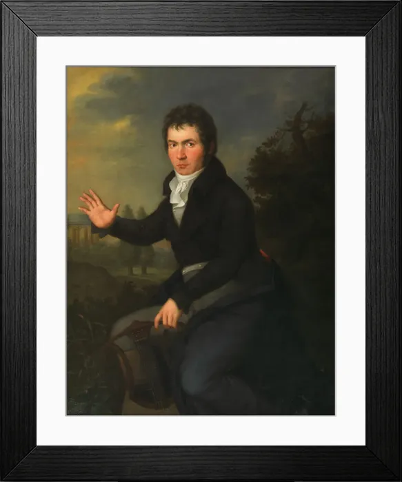 Framed Print : Portrait of Ludwig van Beethoven, ca 1805. Creator: Maehler, Willibrord Josef (1778-1860) Framed Print : Portrait of Ludwig van Beethoven, ca 1805. Creator: Maehler, Willibrord Josef (1778-1860)