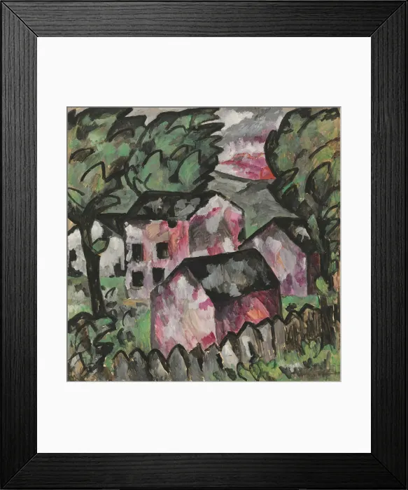 Framed Print : Landscape, 1911. Creator: Malevich, Kasimir Severinovich (1878-1935) Framed Print : Landscape, 1911. Creator: Malevich, Kasimir Severinovich (1878-1935)