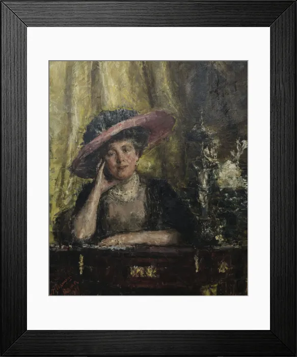 Framed Print : Lady Phillips, 1909. Creator: Mancini, Antonio (1852-1930) Framed Print : Lady Phillips, 1909. Creator: Mancini, Antonio (1852-1930)