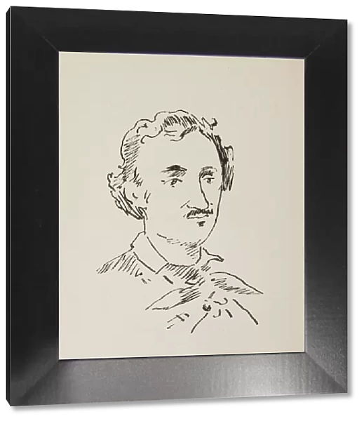 Portrait of Edgar Allan Poe (1809-1849), 1889. Creator: Manet, Edouard (1832-1883)