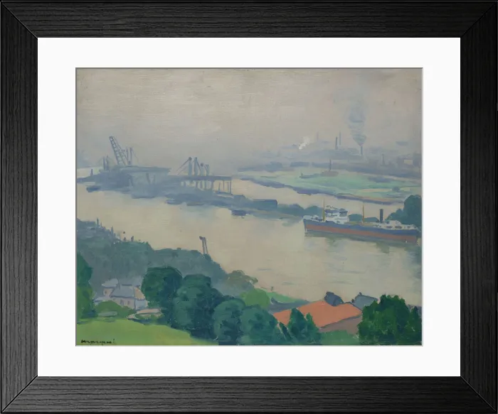 Framed Print : La Seine aCroisset (pres de Rouen), 1927. Creator: Marquet Framed Print : La Seine aCroisset (pres de Rouen), 1927. Creator: Marquet