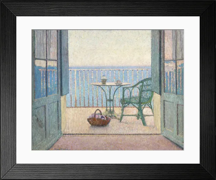 Framed Print : Terrasse ala fenetre, c. 1925. Creator: Martin, Henri (1860-1943) Framed Print : Terrasse ala fenetre, c. 1925. Creator: Martin, Henri (1860-1943)