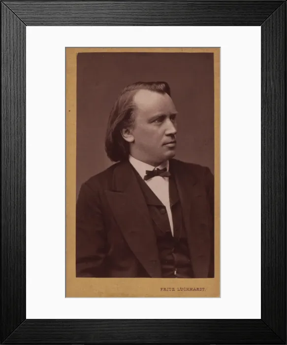 Framed Print : Portrait of the composer Johannes Brahms (1833-1897), c. 1875 Framed Print : Portrait of the composer Johannes Brahms (1833-1897), c. 1875