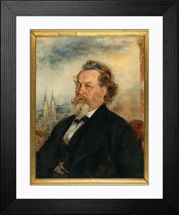 Framed Print : Portrait of the Architect Wilhelm Bücher (1824-1888) Framed Print : Portrait of the Architect Wilhelm Bücher (1824-1888)