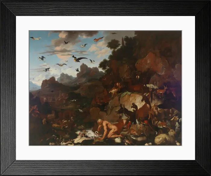 Framed Print : Nebuchadnezzars madness, c. 1680. Creator: Ruthart, Carl Borromä Framed Print : Nebuchadnezzars madness, c. 1680. Creator: Ruthart, Carl Borromä
