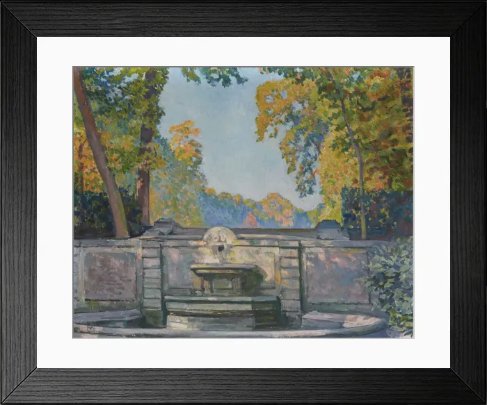 Framed Print : Fountain, ca 1917-1922. Creator: Rysselberghe, Theo van (1862-1926)