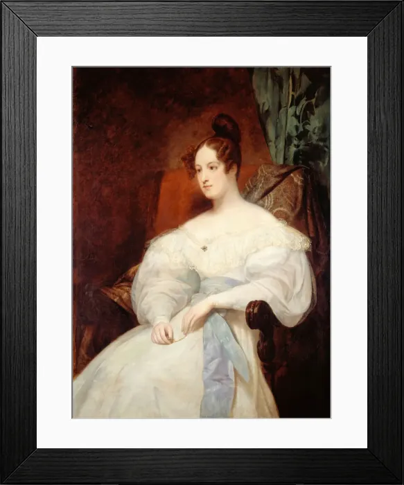 Framed Print : Portrait of Princess Louise of Orleans (1812-1850), 1833 Framed Print : Portrait of Princess Louise of Orleans (1812-1850), 1833