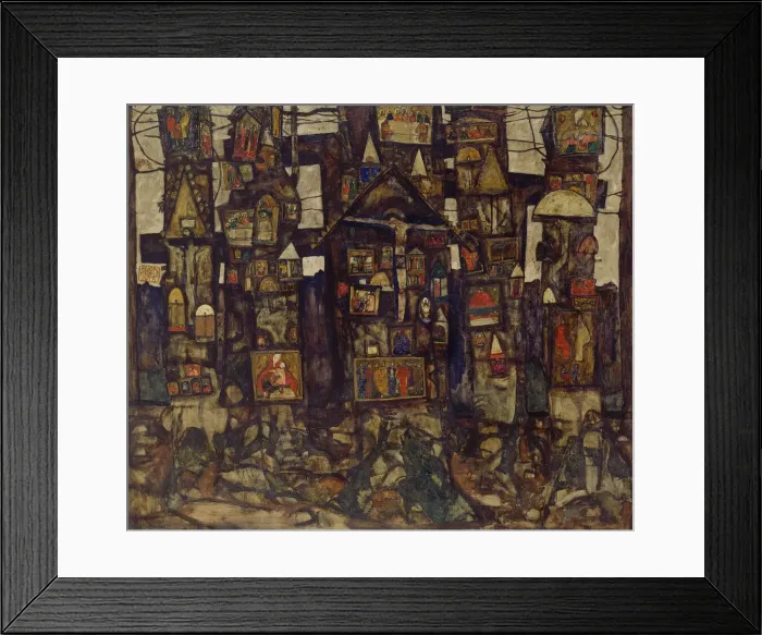 Framed Print : Forest Prayer, 1915. Creator: Schiele, Egon (1890-1918) Framed Print : Forest Prayer, 1915. Creator: Schiele, Egon (1890-1918)