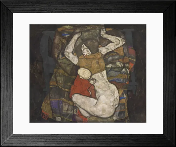 Framed Print : Young mother, 1914. Creator: Schiele, Egon (1890-1918) Framed Print : Young mother, 1914. Creator: Schiele, Egon (1890-1918)