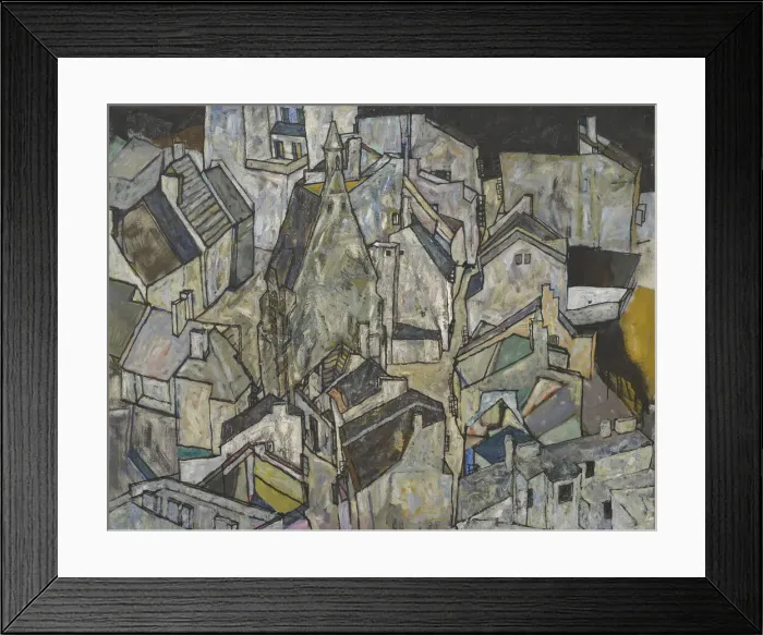 Framed Print : Moedling II, 1918. Creator: Schiele, Egon (1890-1918) Framed Print : Moedling II, 1918. Creator: Schiele, Egon (1890-1918)