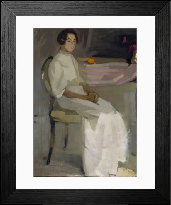 Framed Print : Costume Picture II, 1909. Creator: Schjerfbeck, Helene (1862-1946) Framed Print : Costume Picture II, 1909. Creator: Schjerfbeck, Helene (1862-1946)