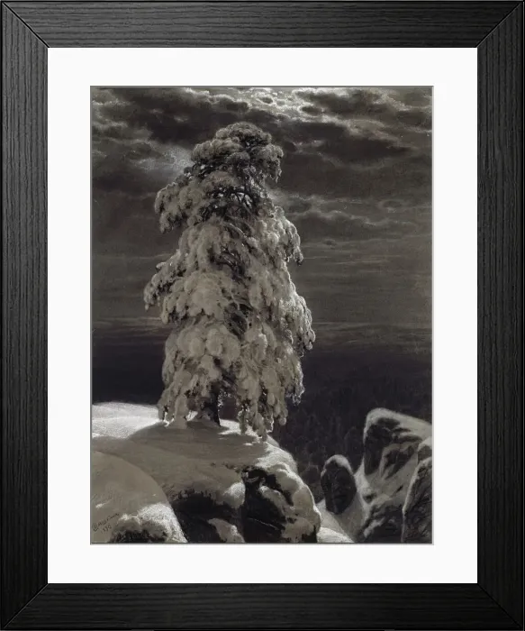 Framed Print : In the wilds of the North, 1890. Creator: Shishkin, Ivan Ivanovich (1832-1898) Framed Print : In the wilds of the North, 1890. Creator: Shishkin, Ivan Ivanovich (1832-1898)