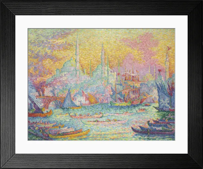 Framed Print : The Golden Horn, Constantinople, 1907. Creator: Signac, Paul (1863-1935) Framed Print : The Golden Horn, Constantinople, 1907. Creator: Signac, Paul (1863-1935)
