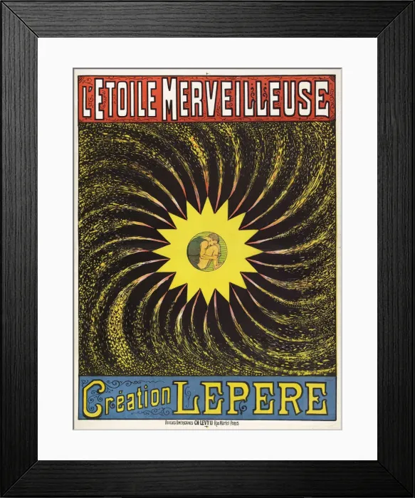 Framed Print : L etoile Merveilleuse, Creation Lepere, ca 1890-1895 Framed Print : L etoile Merveilleuse, Creation Lepere, ca 1890-1895
