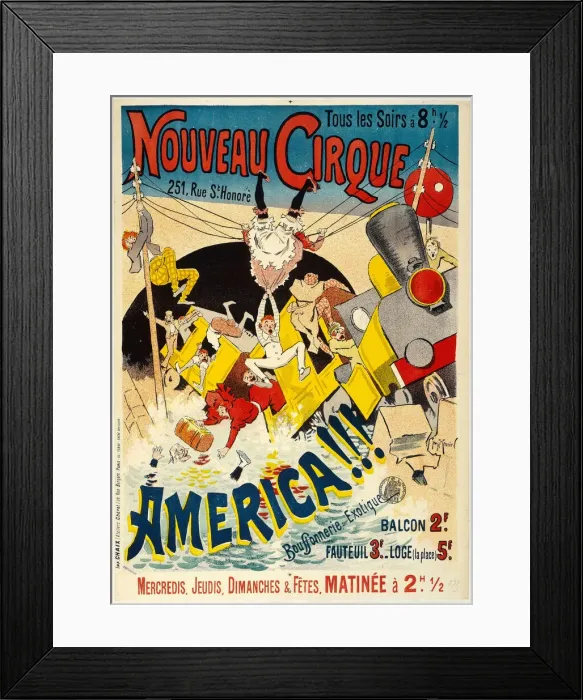Framed Print : Nouveau Cirque, 1895. Creator: Meunier, Henri Georges (1873-1922) Framed Print : Nouveau Cirque, 1895. Creator: Meunier, Henri Georges (1873-1922)