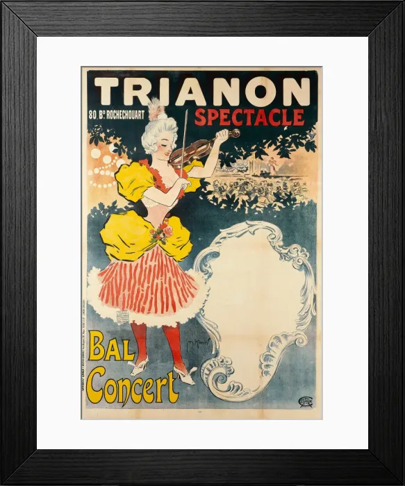 Framed Print : Trianon Spectacle Bal Concert, 1897. Creator: Meunier, Henri Georges (1873-1922) Framed Print : Trianon Spectacle Bal Concert, 1897. Creator: Meunier, Henri Georges (1873-1922)