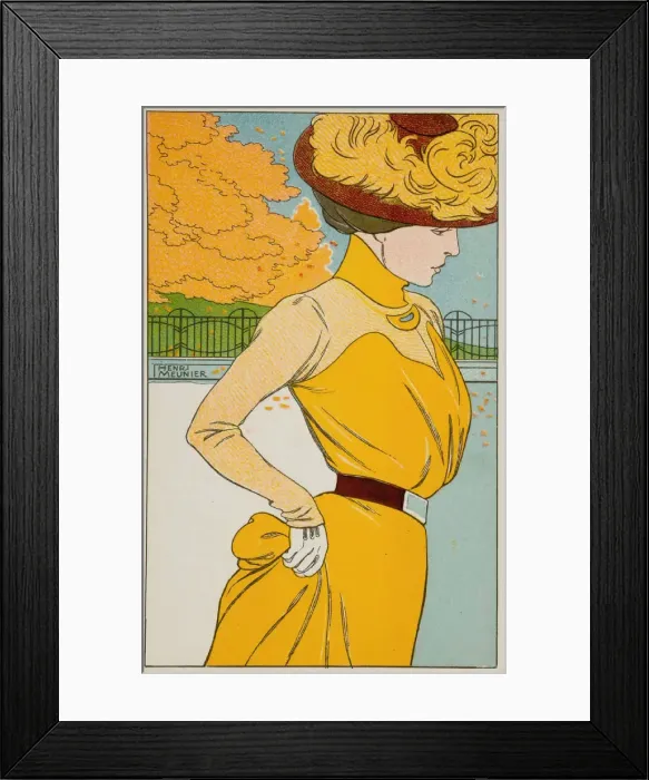 Framed Print : Taking a walk, 1900. Creator: Meunier, Henri Georges (1873-1922) Framed Print : Taking a walk, 1900. Creator: Meunier, Henri Georges (1873-1922)