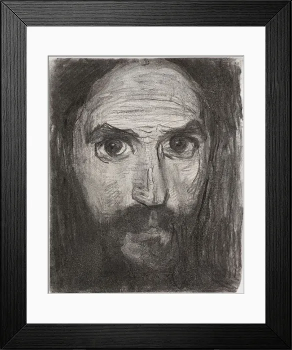 Framed Print : Self-Portrait, 1908. Creator: Mondrian, Piet (1872-1944)