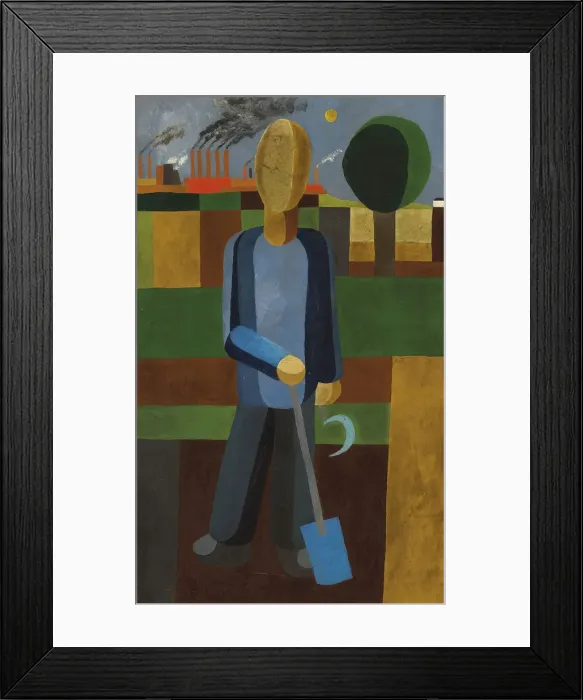 Framed Print : The gardener, ca 1929-1930. Creator: Seiwert, Franz Wilhelm (1894-1933) Framed Print : The gardener, ca 1929-1930. Creator: Seiwert, Franz Wilhelm (1894-1933)