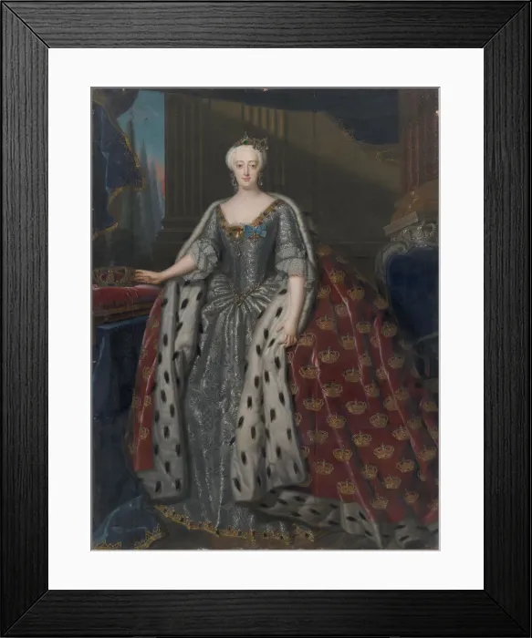 Framed Print : Sophie Magdalene of Brandenburg-Kulmbach (1700-1770), queen of Denmark and Norway, 1739 Framed Print : Sophie Magdalene of Brandenburg-Kulmbach (1700-1770), queen of Denmark and Norway, 1739