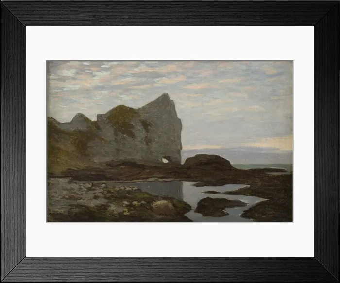 Framed Print : Etretat, ca 1864. Creator: Monet, Claude (1840-1926) Framed Print : Etretat, ca 1864. Creator: Monet, Claude (1840-1926)