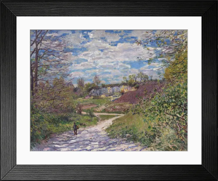 Framed Print : Soleil d hiver aVeneux-Nadon (Winter sun at Veneux-Nadon), 1879 Framed Print : Soleil d hiver aVeneux-Nadon (Winter sun at Veneux-Nadon), 1879