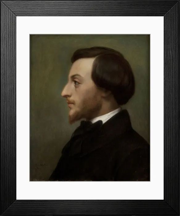 Framed Print : Portrait of the writer Louis Ratisbonne (1827-1900), 1852 Framed Print : Portrait of the writer Louis Ratisbonne (1827-1900), 1852