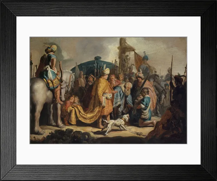 Framed Print : David with the Head of Goliath before Saul, 1627. Creator Framed Print : David with the Head of Goliath before Saul, 1627. Creator