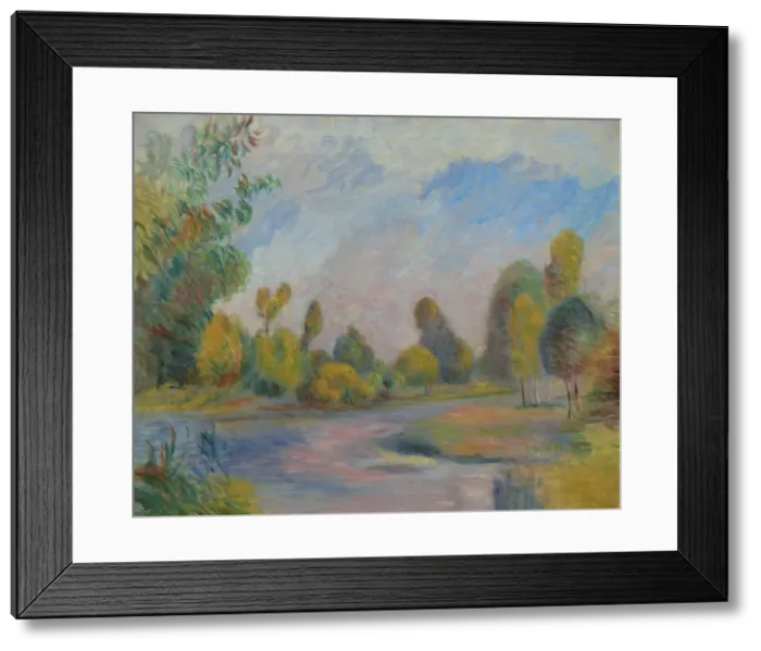 Framed Print : Au bord de la riviere, 1896. Creator: Renoir, Pierre Auguste (1841-1919) Framed Print : Au bord de la riviere, 1896. Creator: Renoir, Pierre Auguste (1841-1919)