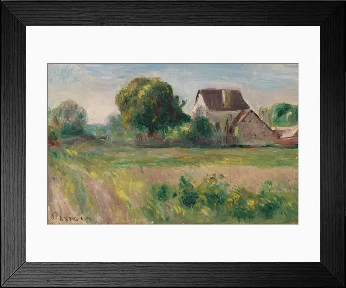 Framed Print : Maisons aEssoyes, c. 1890. Creator: Renoir, Pierre Auguste (1841-1919) Framed Print : Maisons aEssoyes, c. 1890. Creator: Renoir, Pierre Auguste (1841-1919)