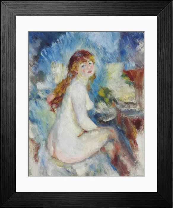 Framed Print : Buste de femme nue, ca 1879. Creator: Renoir, Pierre Auguste (1841-1919) Framed Print : Buste de femme nue, ca 1879. Creator: Renoir, Pierre Auguste (1841-1919)