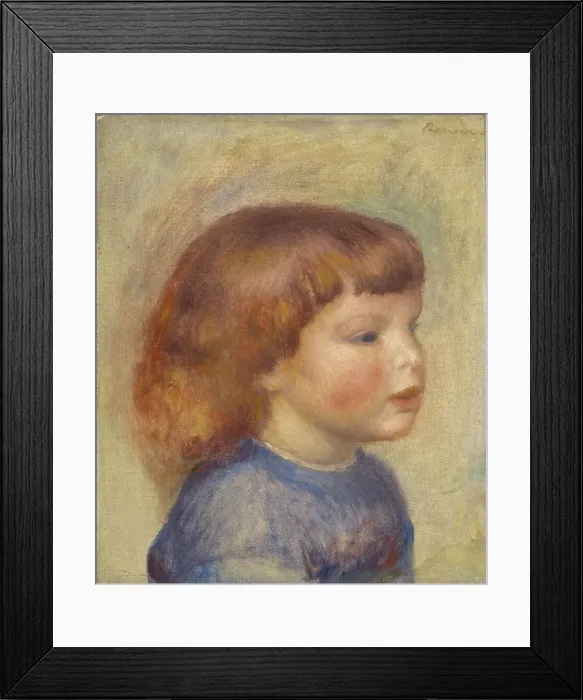 Framed Print : Tete d enfant (Head of a child), c. 1906. Creator: Renoir Framed Print : Tete d enfant (Head of a child), c. 1906. Creator: Renoir