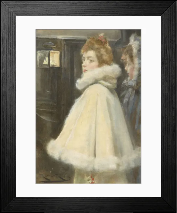 Framed Print : Before the ball. Creator: Ribera Cirera, Roman (1848-1935) Framed Print : Before the ball. Creator: Ribera Cirera, Roman (1848-1935)