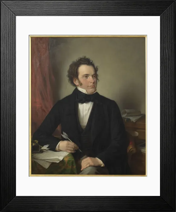 Framed Print : Portrait of Franz Schubert (1797-1828), 1875. Creator: Rieder, Wilhelm August (1796-1880) Framed Print : Portrait of Franz Schubert (1797-1828), 1875. Creator: Rieder, Wilhelm August (1796-1880)