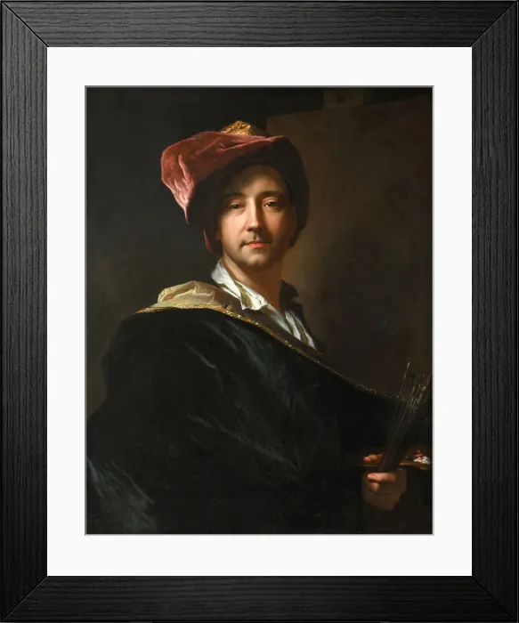 Framed Print : Self Portrait in a Turban, 1698. Creator: Rigaud, Hyacinthe Francois Honoré Framed Print : Self Portrait in a Turban, 1698. Creator: Rigaud, Hyacinthe Francois Honoré