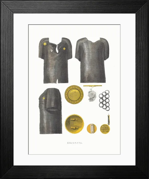 Framed Print : Chain mail. From the Antiquities of the Russian State, 1849-1853 Framed Print : Chain mail. From the Antiquities of the Russian State, 1849-1853