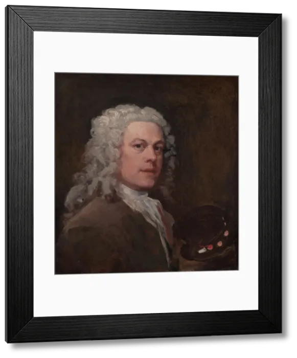 Framed Print : Self-Portrait, ca. 1735. Creator: William Hogarth Framed Print : Self-Portrait, ca. 1735. Creator: William Hogarth