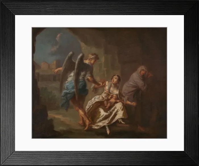 Framed Print : The Angel of Mercy, ca. 1746. Creator: Joseph Highmore Framed Print : The Angel of Mercy, ca. 1746. Creator: Joseph Highmore