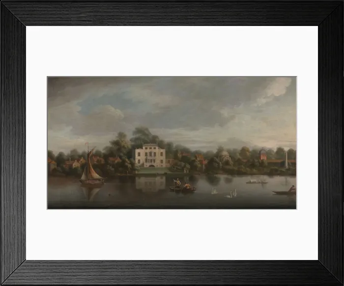 Framed Print : Popes Villa, Twickenham, ca. 1755. Creator: Joseph Nickolls Framed Print : Popes Villa, Twickenham, ca. 1755. Creator: Joseph Nickolls