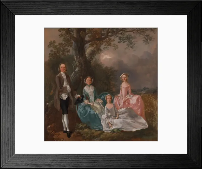 Framed Print : The Gravenor Family, ca. 1754. Creator: Thomas Gainsborough Framed Print : The Gravenor Family, ca. 1754. Creator: Thomas Gainsborough
