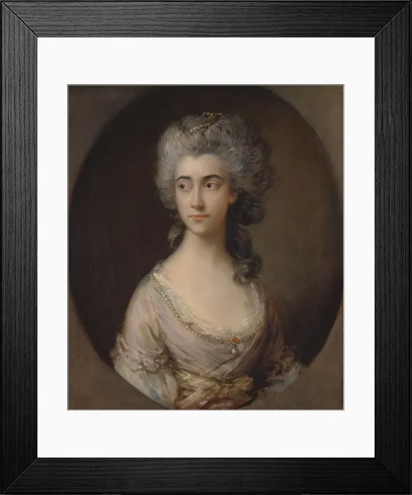 Framed Print : Mary Heberden, ca. 1777. Creator: Thomas Gainsborough Framed Print : Mary Heberden, ca. 1777. Creator: Thomas Gainsborough