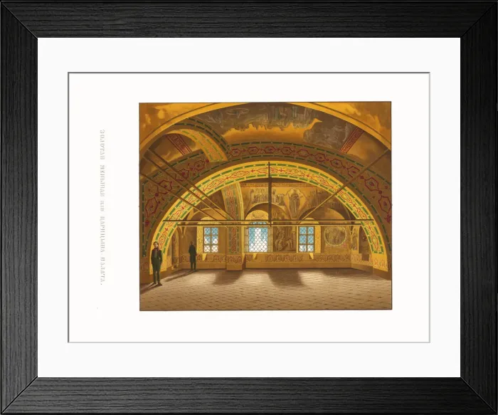Framed Print : The Tsarinas Golden Chamber. From the Antiquities of the Russian State, 1849-1853 Framed Print : The Tsarinas Golden Chamber. From the Antiquities of the Russian State, 1849-1853