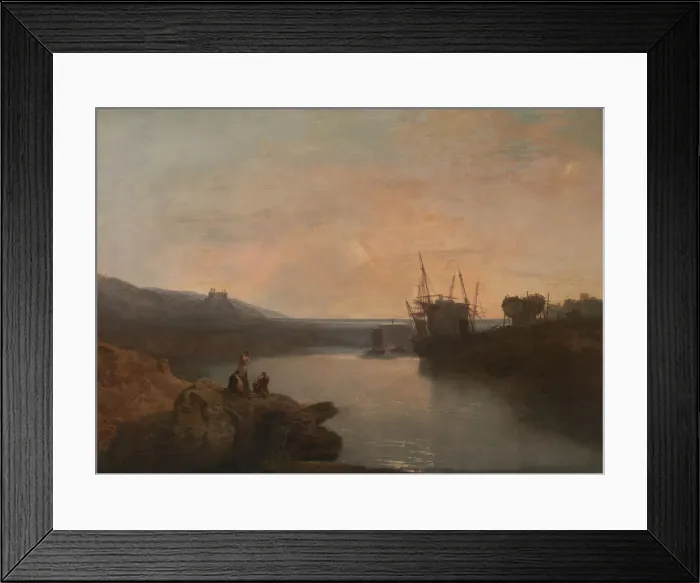 Framed Print : Harlech Castle, from Tygwyn Ferry, Summers Evening Twilight, 1799. Creator: JMW Turner Framed Print : Harlech Castle, from Tygwyn Ferry, Summers Evening Twilight, 1799. Creator: JMW Turner