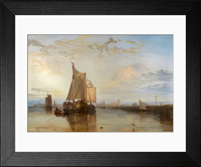 Framed Print : Dort or Dordrecht: The Dort Packet-Boat from Rotterdam Becalmed, 1818 Framed Print : Dort or Dordrecht: The Dort Packet-Boat from Rotterdam Becalmed, 1818