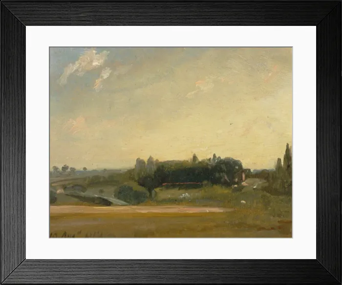 Framed Print : View Towards the Rectory, East Bergholt, 1813. Creator: John Constable Framed Print : View Towards the Rectory, East Bergholt, 1813. Creator: John Constable