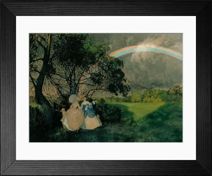 Framed Print : Rainbow, 1897. Creator: Somov, Konstantin Andreyevich (1869-1939)