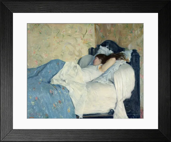 Framed Print : In bed, 1878. Creator: Zandomeneghi, Federico (1841-1917) Framed Print : In bed, 1878. Creator: Zandomeneghi, Federico (1841-1917)