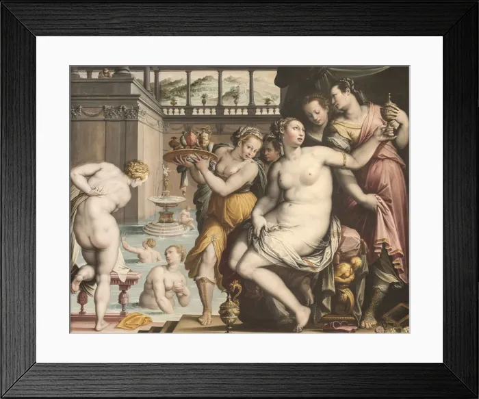 Framed Print : Bathsheba at Her Bath, 1573-1574. Creator: Zucchi, Jacopo (c. 1541-c. 1590) Framed Print : Bathsheba at Her Bath, 1573-1574. Creator: Zucchi, Jacopo (c. 1541-c. 1590)