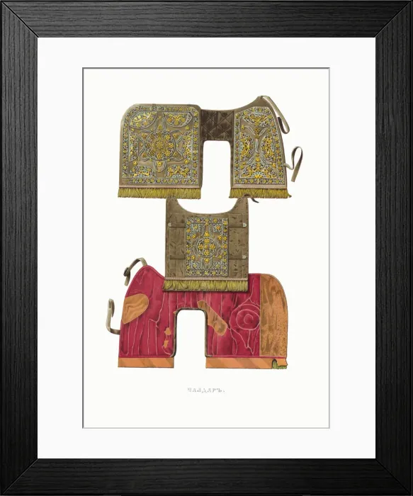Framed Print : Horse blanket. From the Antiquities of the Russian State, 1849-1853 Framed Print : Horse blanket. From the Antiquities of the Russian State, 1849-1853